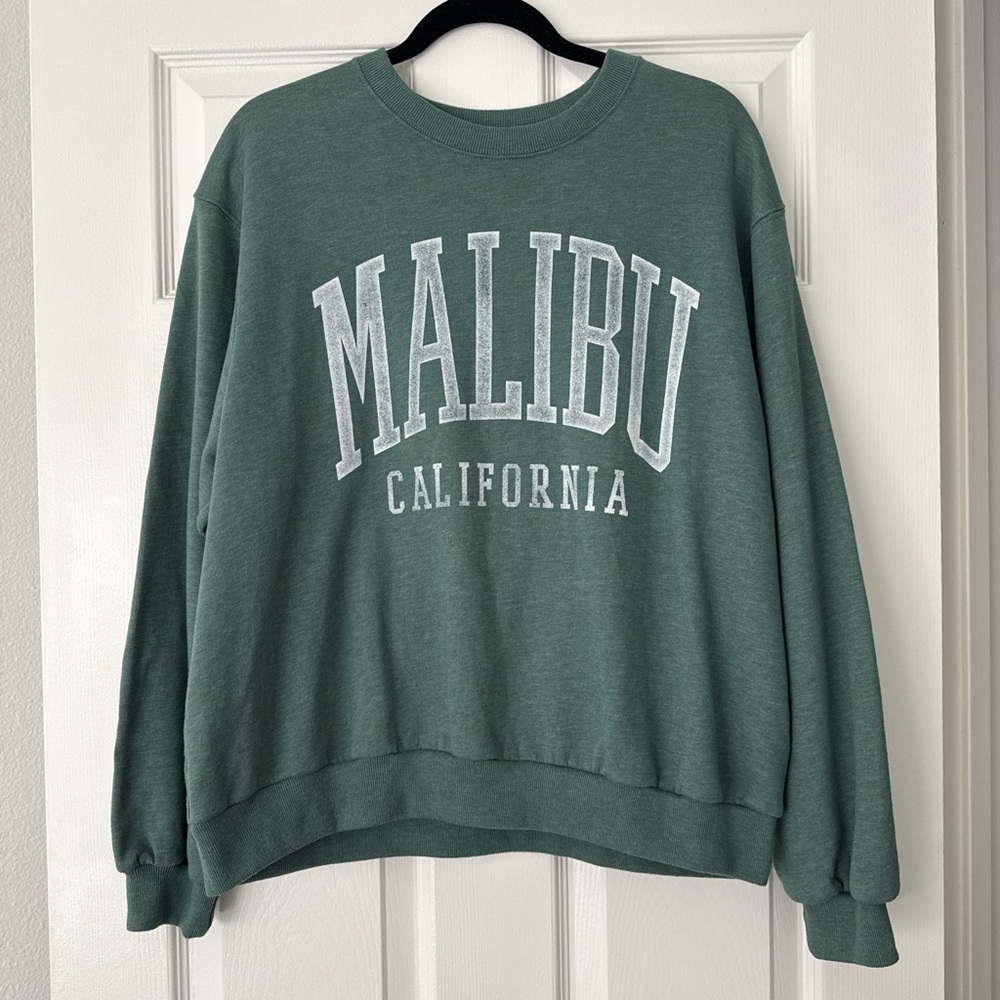 Hollister Green Crewneck Sweatshirt